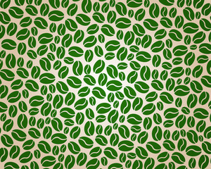 green coffee background