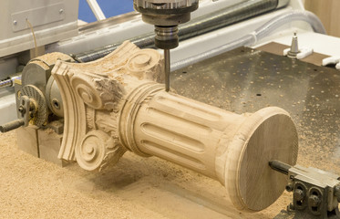 Wooden column