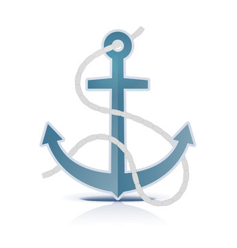 Anchor on white background.