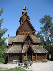 Fototapeta premium Eglise en bois (Norvège)