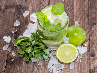 Glass with Mojito