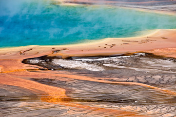 Grand Prismatic spring - Parc de Yellowstone, USA