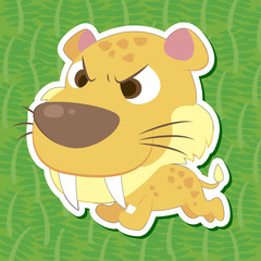 cute prehistoric animal sticker