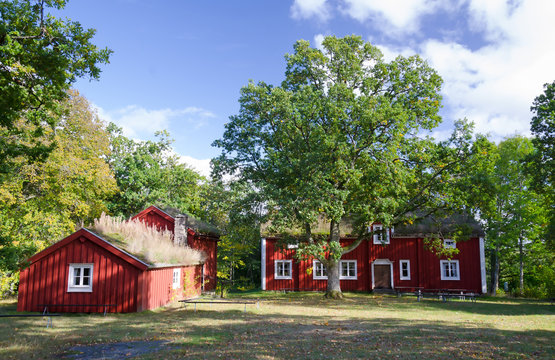 Old characteristic Swedish houses