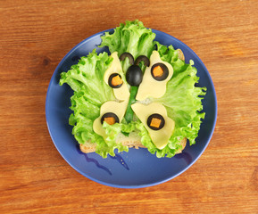 fun food for kids isolated on white