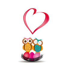 Owls and hearts