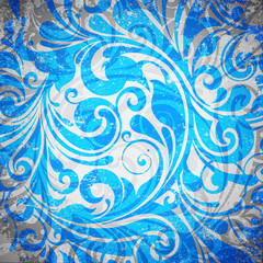 retro background with blue pattern