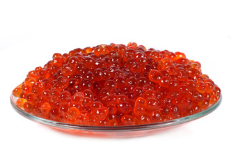 Fresh red caviar