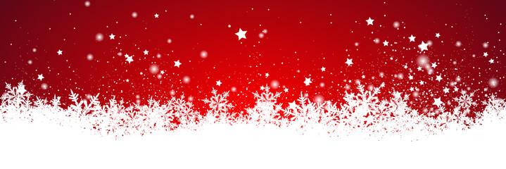 Winterlandschaft, Winter, Schnee, Sterne, abstrakt, Panorama