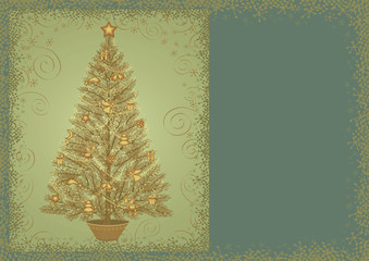 Vintage Christmas card - 46594977