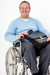Man sitting in a wheelchair