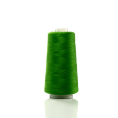 green bobbin with thread
