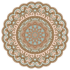 Vector round decorative design element
