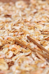 Dry seafood. Tai O fish market. Hong Kong.