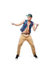 male hip-hop dancer