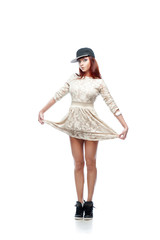 cute hip-hop style girl