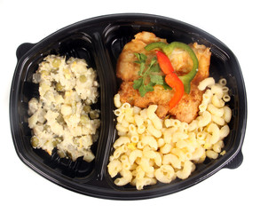 TV dinner with pasta