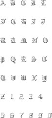Alphabet - Font - Gothic