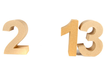2013 in paper 3D numbers