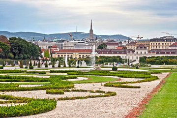 View of Lower Belveder and Vienna