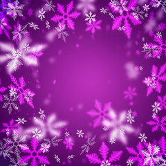 Beautiful abstract snowflake Christmas background
