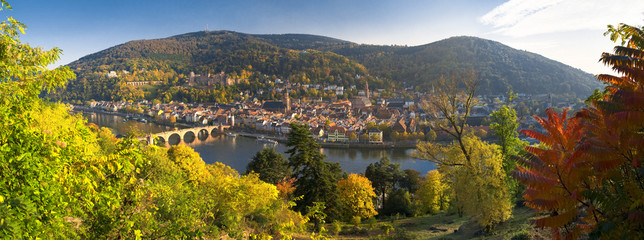 Heidelberg Philosophenweg im Herbst