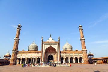 Fototapeta na wymiar Meczet Jama Masjid, stare Delhi, Indie.
