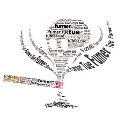 smoking kills word cloud