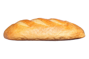 long loaf isolated on a white background