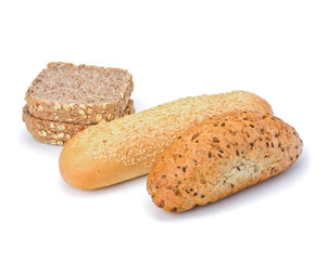 Bread loafs and buns variety