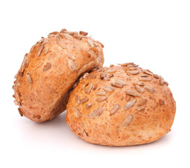Two sandwich bun with sunflower seeds