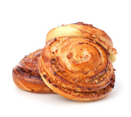 Homemade cream roll