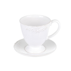 White tea cup isolated