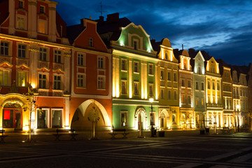 Old Market Square in Boleslawiec (German: Bunzlau)  in Poland.