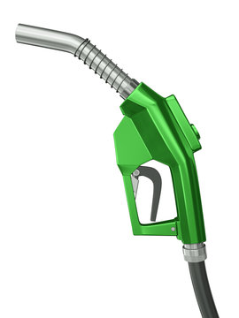 Green fuel nozzle, 3D render