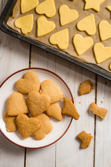 Homemade Christmas gingerbread cookies