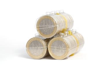 Three coin packs of euro