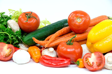 Fototapeta na wymiar Group of different vegetables