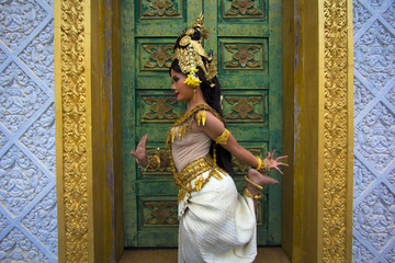 Apsara Dancer beautiful supernatural female in asian mythology