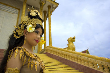 Apsara Dancer beautiful supernatural female in asian mythology