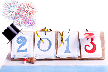 Tischkalender mit Zahlen zum umklappen - 2013