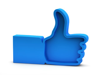 Like symbol on white background