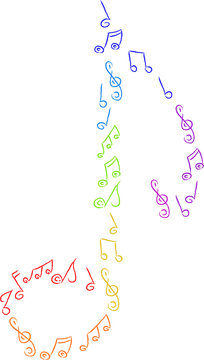 music note abstract