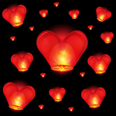 chinese lantern heart shape
