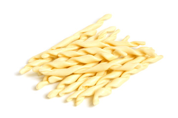 Close-up of italian pasta - spiral shaped
