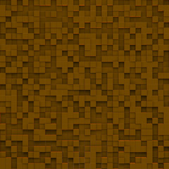 Brown abstract image of cubes background