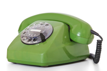 Altes grünes Telefon
