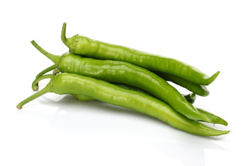 Fresh green peppers
