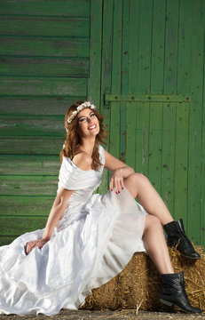 Bride, Barn And Boots