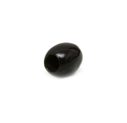 Black olives on a white background